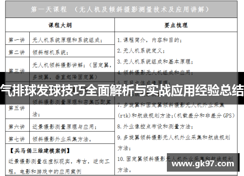 气排球发球技巧全面解析与实战应用经验总结
